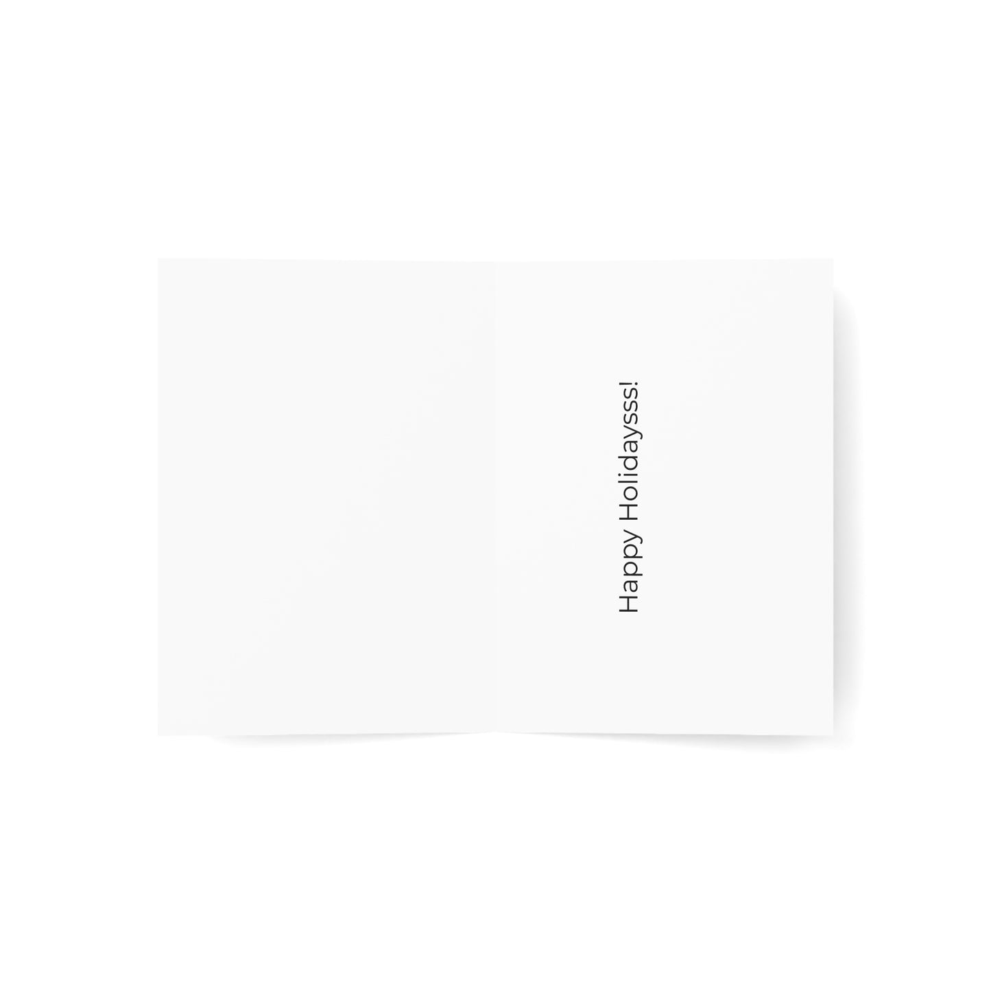 Snek Crowley Happy Holidaysss! cards (5x7) with envelopes