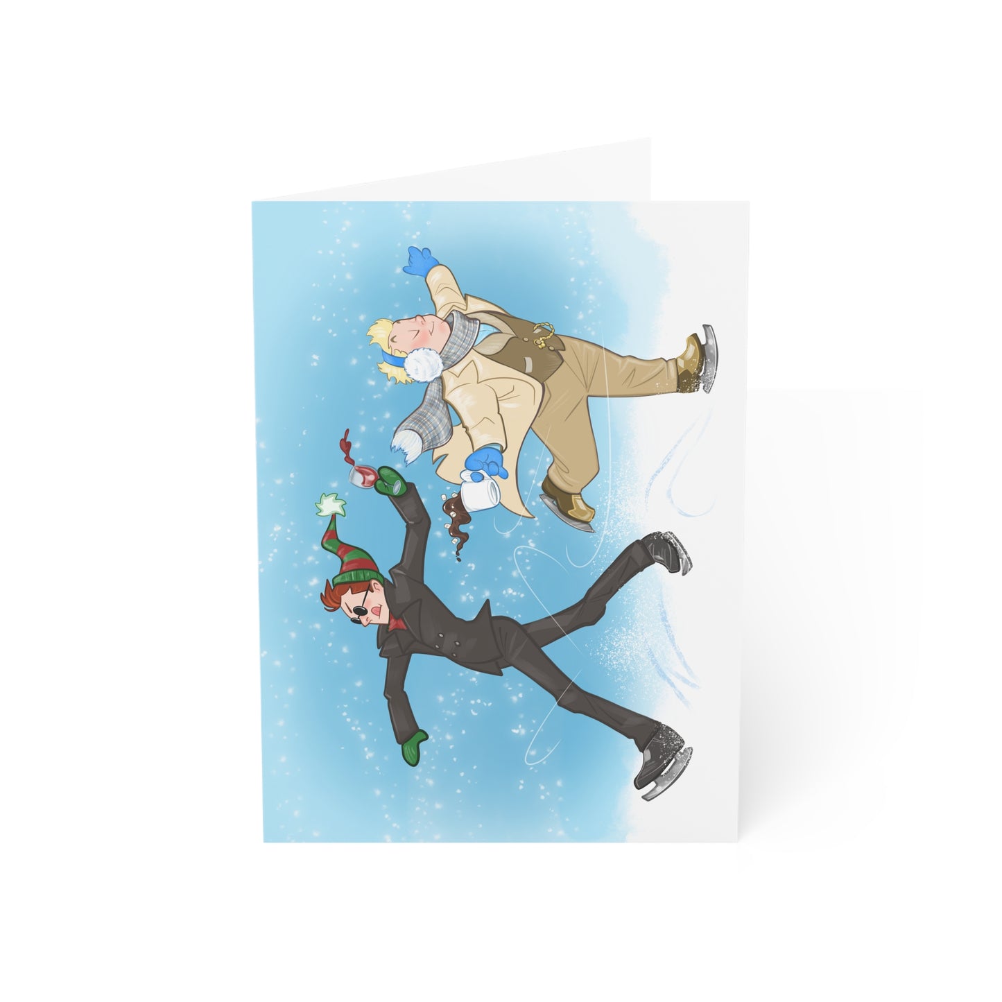 Skating Azi and Crowley cards (5x7) with envelopes